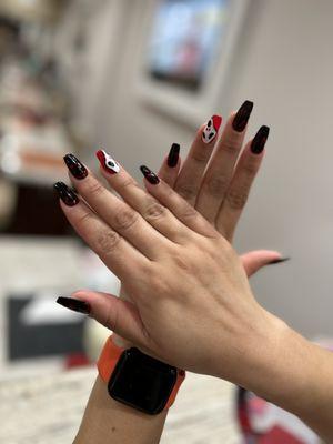 Halloween nails designs-Natural nails- No chip manicure