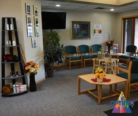 Welcome to comfort and care! Our waiting room is designed to make you feel at home while we focus on your health and vitality.