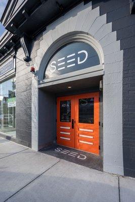 The front of Seed Dispensary in Boston, MA.