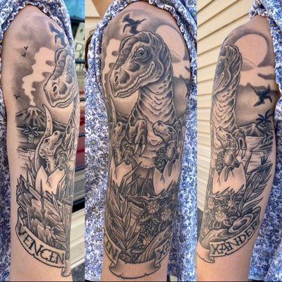 Dino half sleeve by Jake