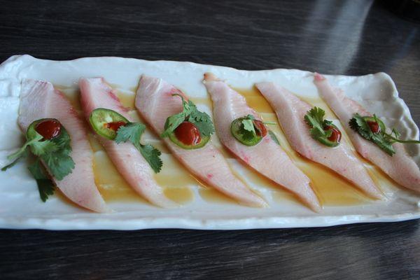 Yellowtail carpaccio