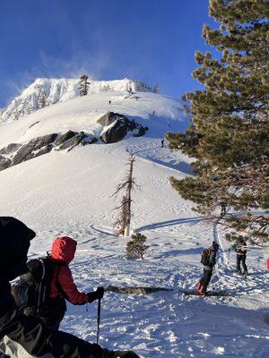 Backcountry splitboarding