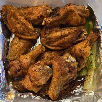 Cajun rub bone-in wings