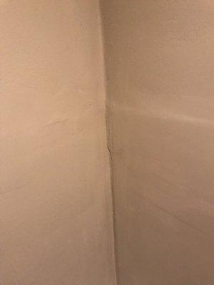 Half bath dry wall repair