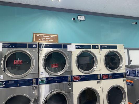 So many dryers that are constantly out of order