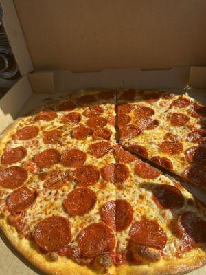 Pizza 16" Large Pizza thin crust extra pepperoni