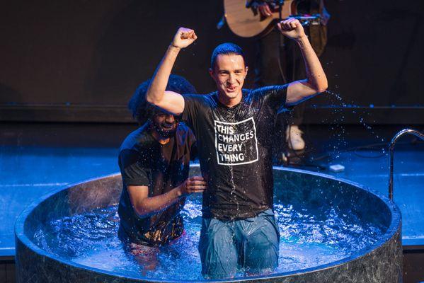 baptism during our Sunday service!