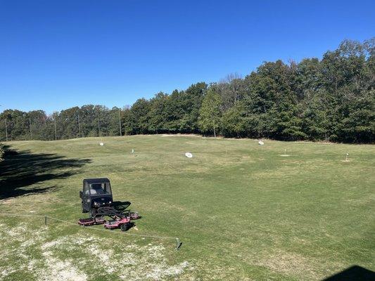 Driving range from the deck