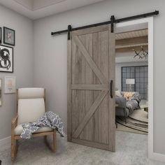 Sliding barn door