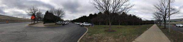 The Orange Lot is a good choice for close parking to the playground and/or the Great Lawn