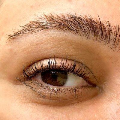 Look at those lashes! Our Lash Lift gives you more defined, longer, and curled lashes. This treatment works to "LIFT" your natural lashes.