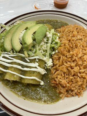 Enchiladas de Pollo