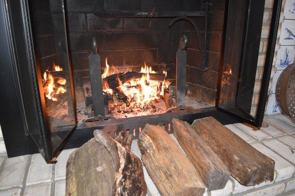 Firewood put to use by one of our customers!