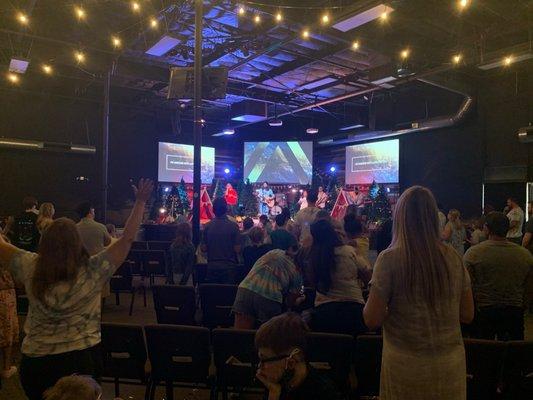 So great to be back inside at Restoration Church!! Join us every Sunday at 10a!!