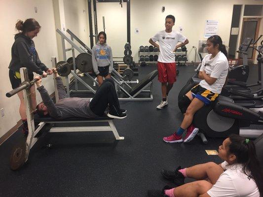 More proper form and techniques in the weight room with coach Matt.