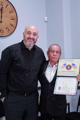 Congratulation on becoming a citizen Raul!