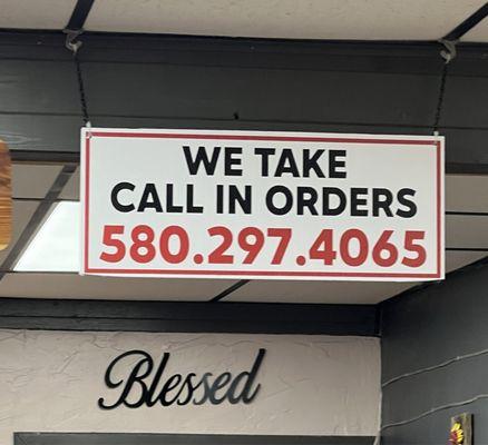 They take Call In Orders