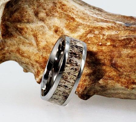 Deer Antler Rings with Our Naturally Shed Antler or Provide Your Own