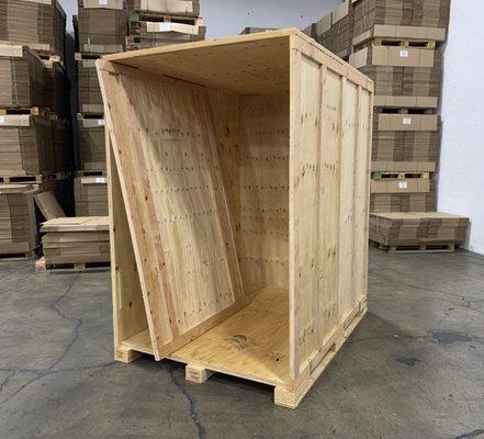 We offer warehouse crated storage for your storing needs.