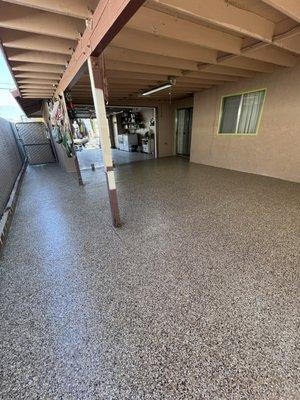 Outback Color Flake Patio