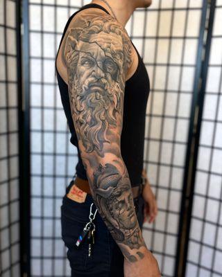 Black and grey sleeve by Ms. Ting