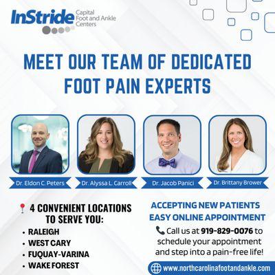 Meet our team of foot pain experts