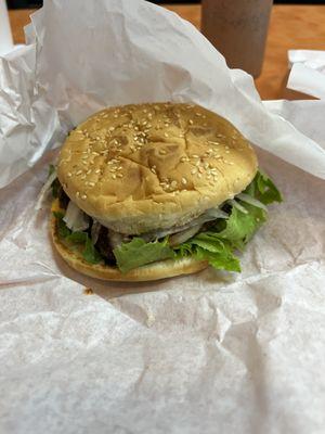 My burger unwrapped