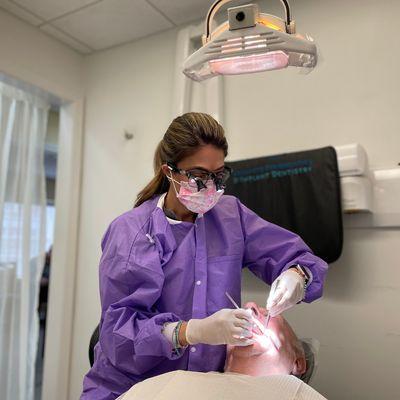 Tiffany and a hygiene patient.