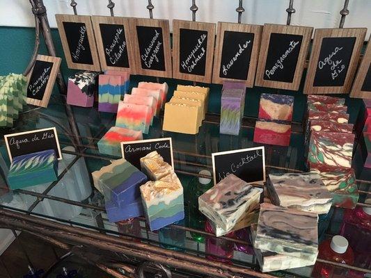 Handcrafted artisan soaps