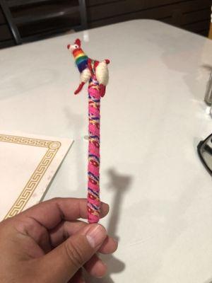 Llama themed pen