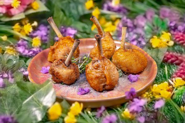 Chicken winglet lollipops