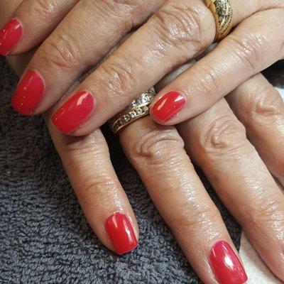 Gel polished manicure by Gina Longo