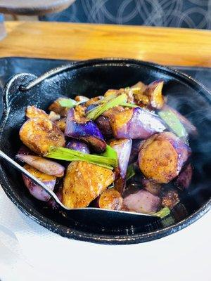 Eggplant hot pot