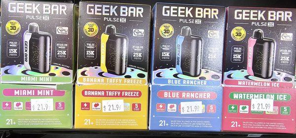 New! Geek bar pulse X! 25k puffs!