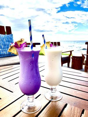 Ube and regular pina coladas