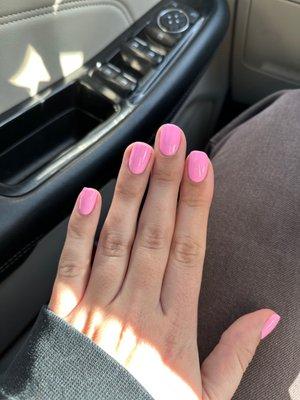 They did an amazing job! Love my shellac manicure!