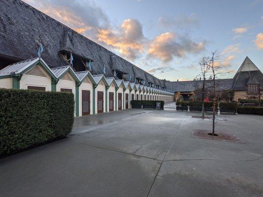 Changing rooms for the pool