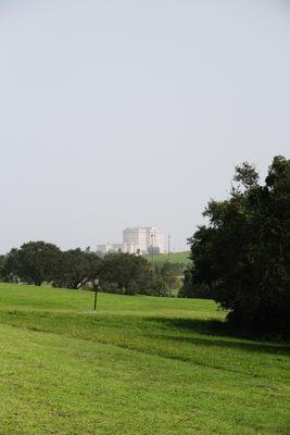 Veteran affair hospital view from the park