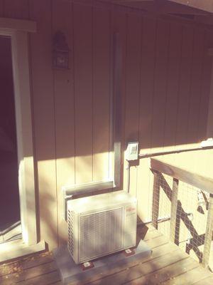 Single zone outdoor ductless heat pump