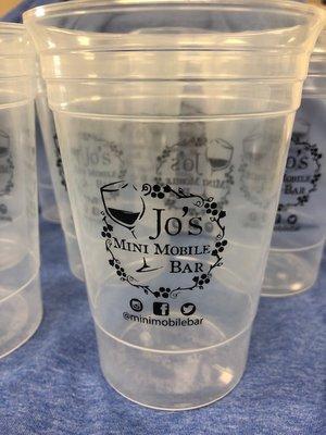 Loved doing these cups for Jo's Minim Mobile Bar. If you are looking for a great addition to your party, Jo's is it!