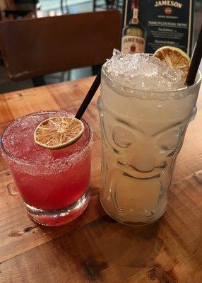 Prickly Pear Margarita & White Peach Tequila Cocktail