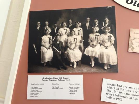 Photo in the historical room of Soquel Historical Library.