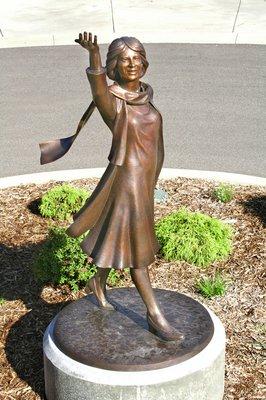 On With Life is a bronze sculpture located at the entrance to the Borgess-Lee Memorial Hospital emergency room.