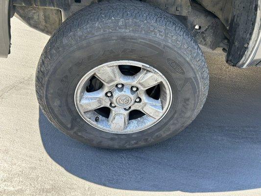 This is the garbage the man sold me for $60 a Tire !