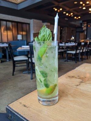 Virgin lime, mine, & basil mojito