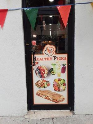 Healthy Picks Window Sign