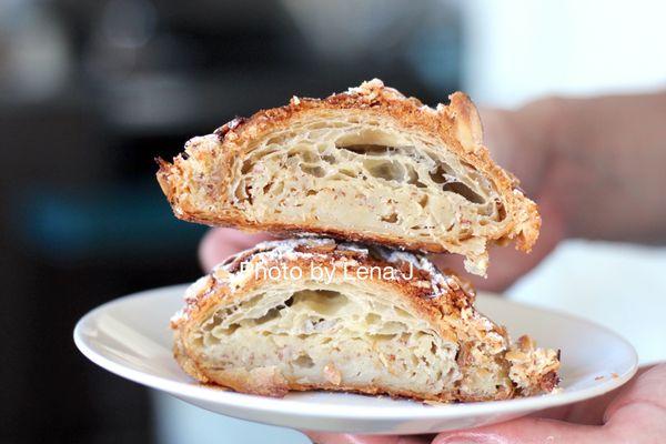 Inside of Almond Croissant ($6) - good. Very dense, very almond-y, very buttery