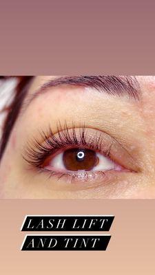 Lash lift and tint $75