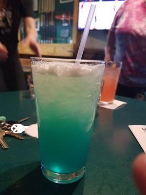 This drink doesn't have a name one of Jacqueline's creations just show the picture, I wanted a blue drink,   it was so delicious.