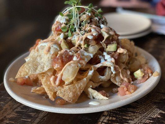 Tuna Poke Nachos